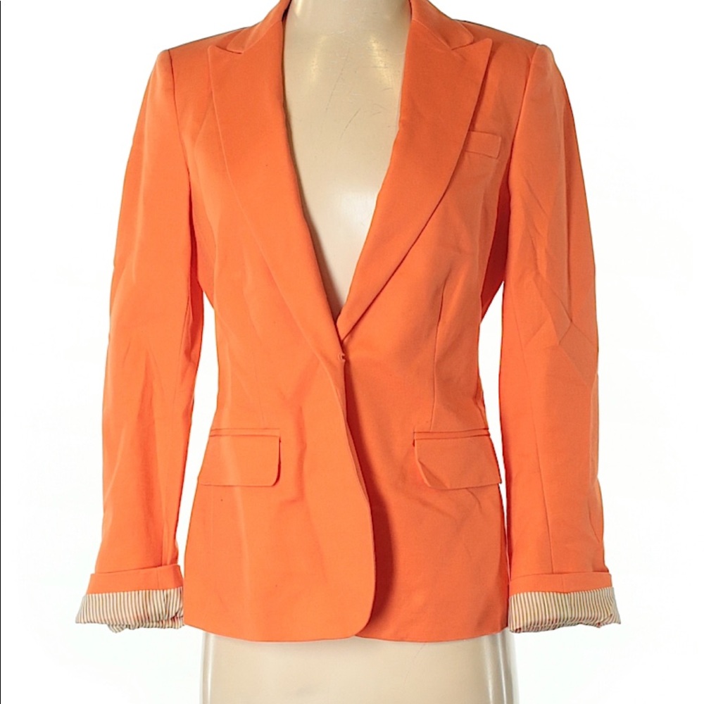 NWT VINCE CAMUTO ORANGE BLAZER